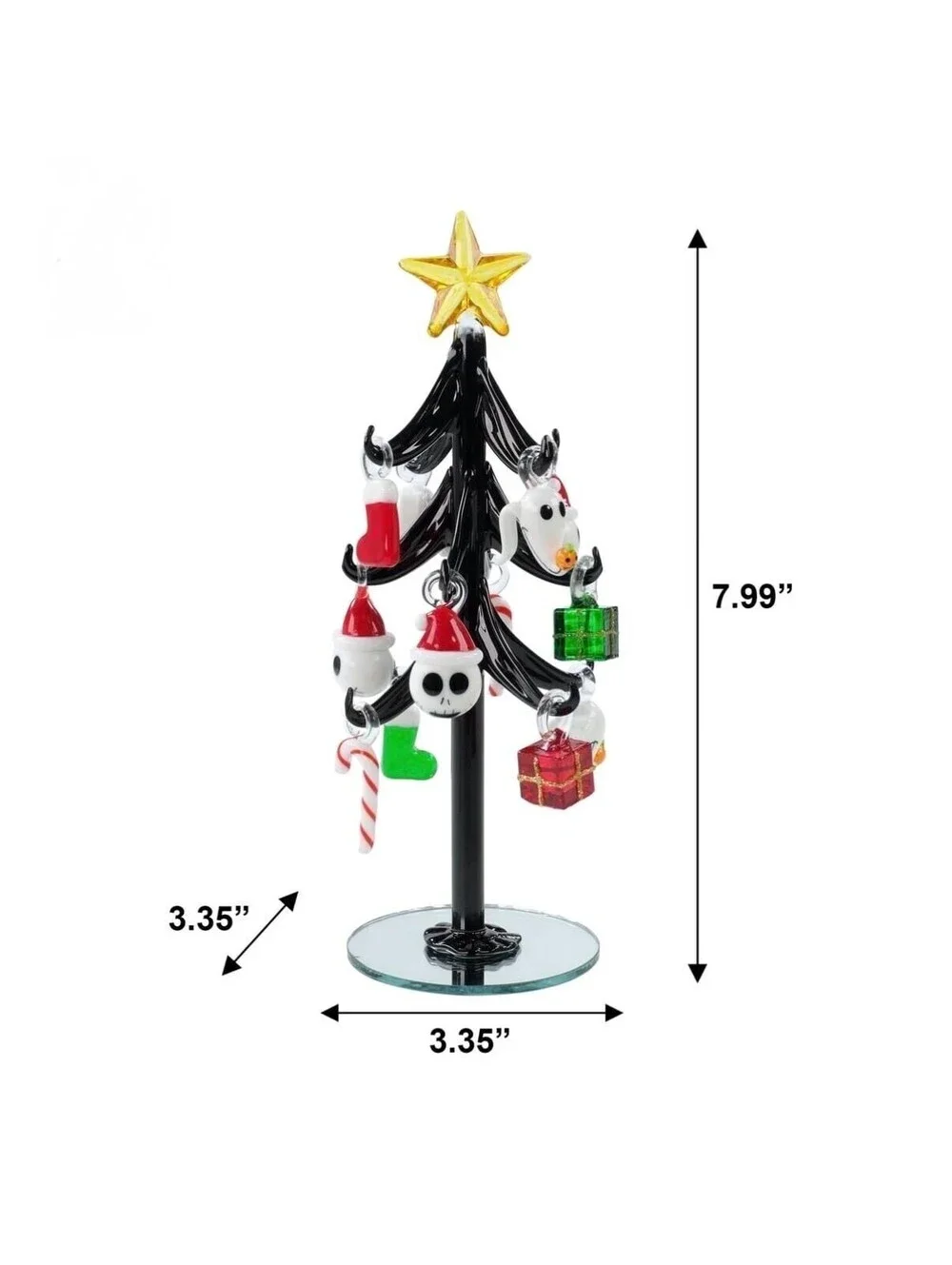 Nightmare Before Christmas Glass Tree - NRFB